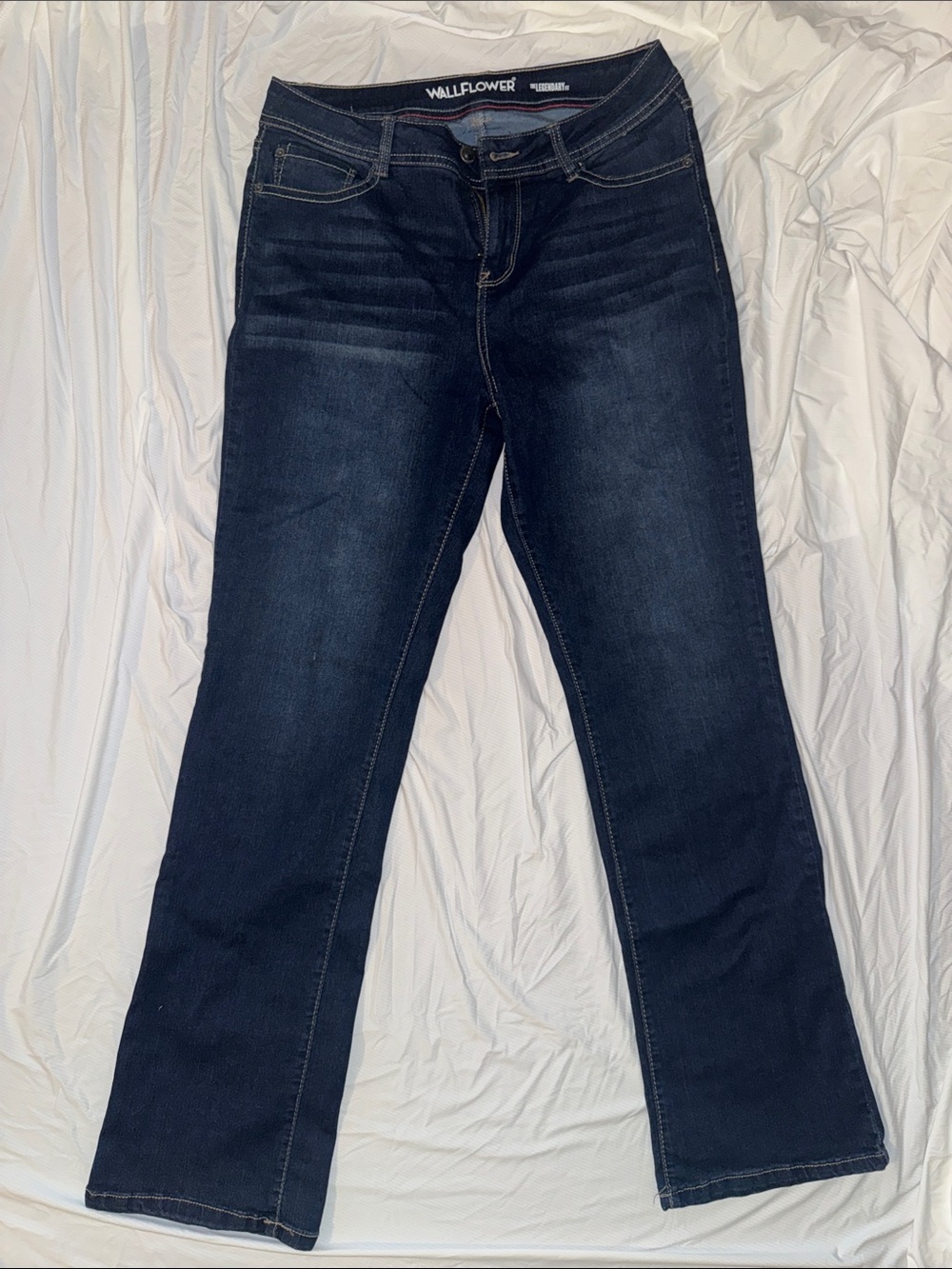 Wallflower Women’s Dark Indigo Bootcut Jeans